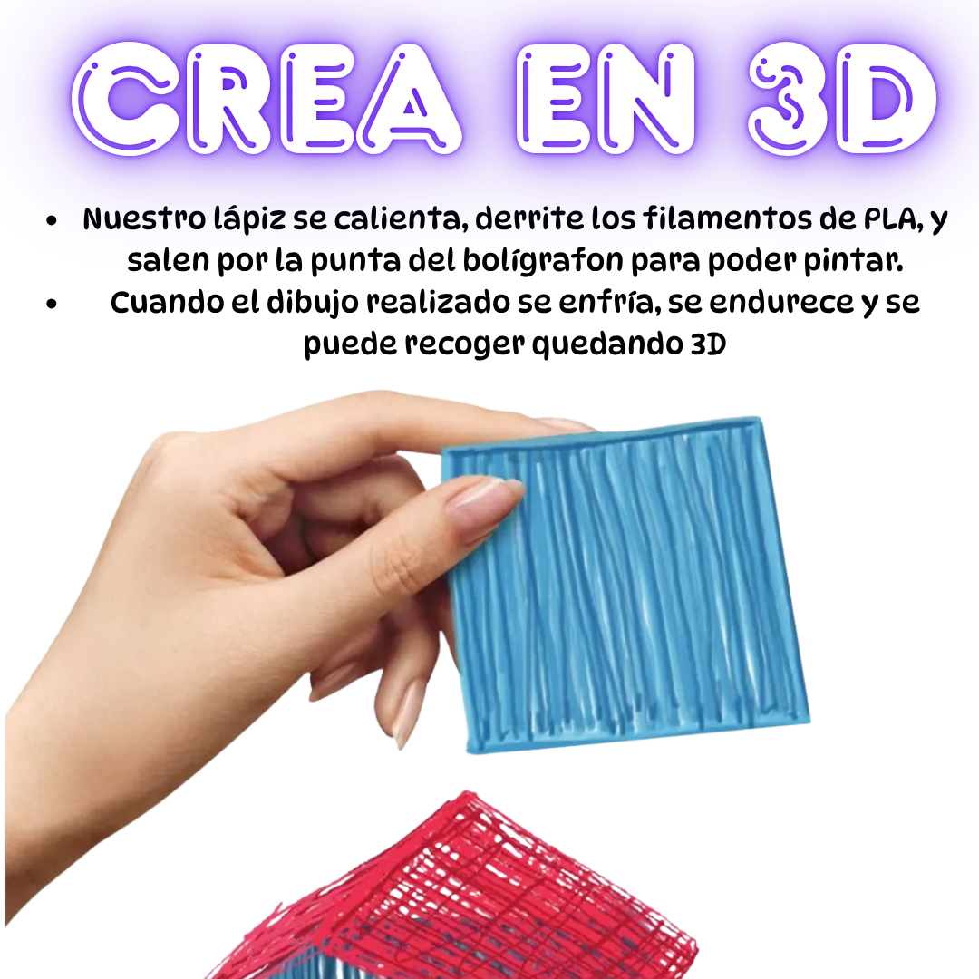 LAPIZ 3D ✨ “Convierte tus ideas en figuras reales con un solo trazo.”